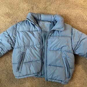 American Eagle Sky Blue Puffer Jacket